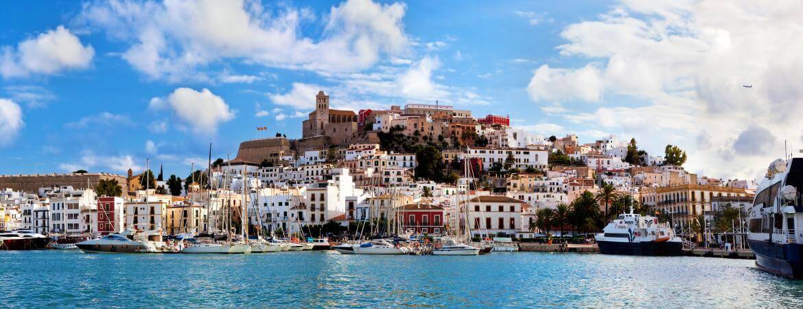 Panorama of Ibiza, Spain