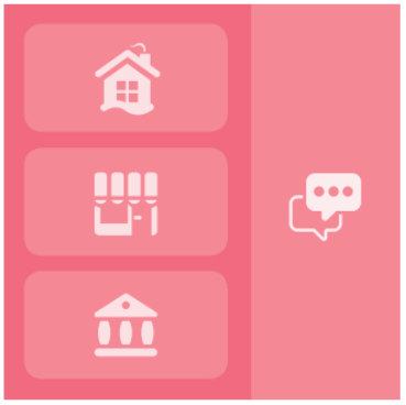 Picto type de bâtiments et messagerie