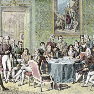 Painting of Vienna Congress Delegates by Johann Baptist Isabey'