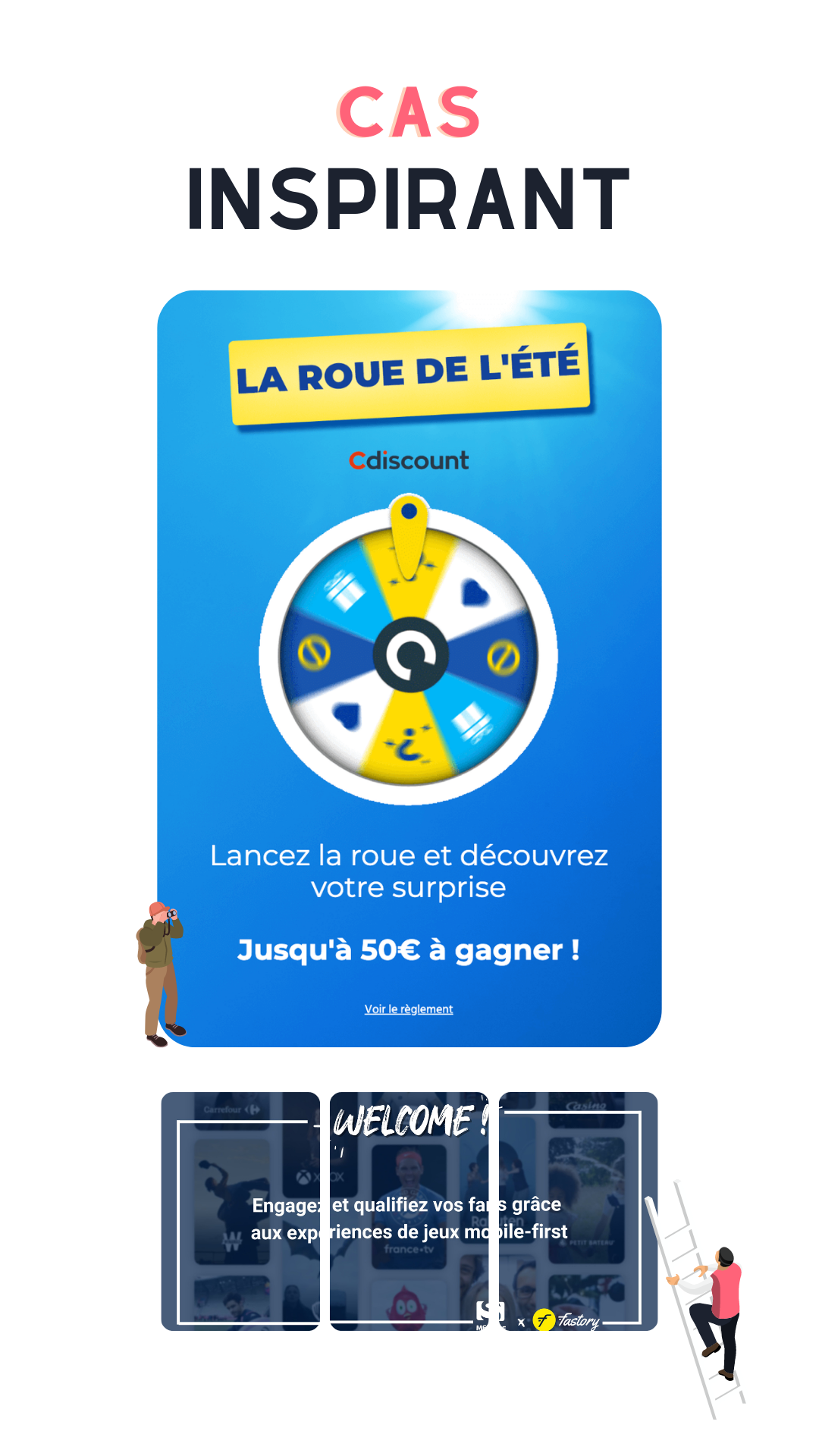 Jeux serieux - exemple Fastory -Marketing fidelisation client