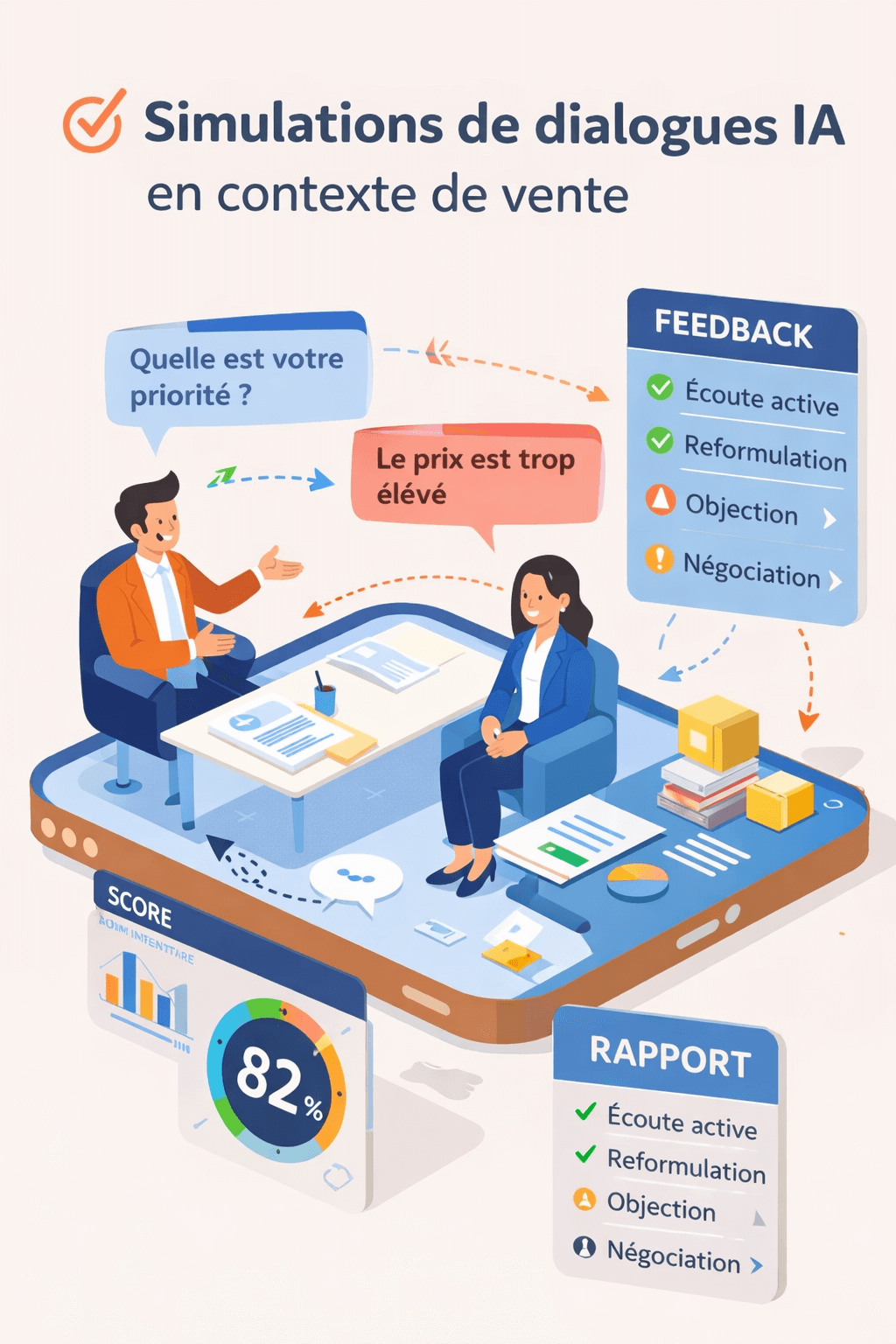simulation de dialogue IA
